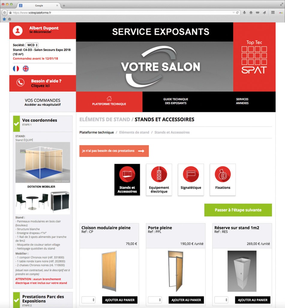 TOP TEC : La plateforme de gestion des exposants by SPAT